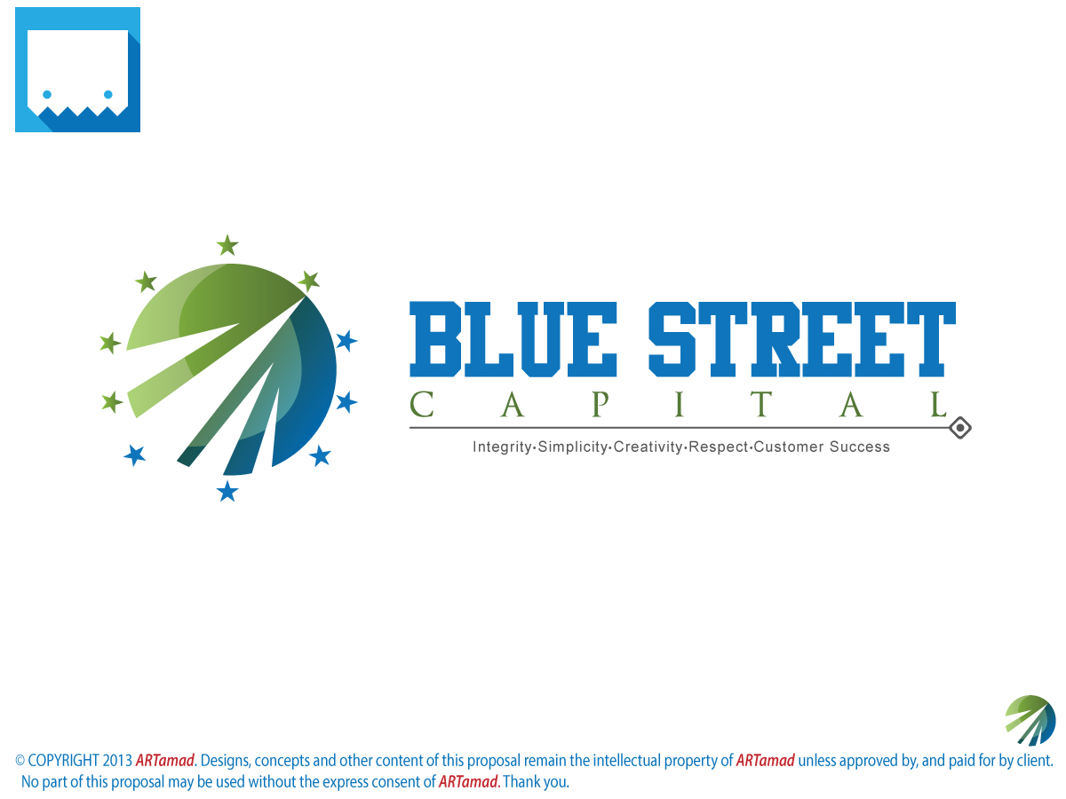Diseño de Logo por ARTMD para Blue Street Capital | Diseño #2690064