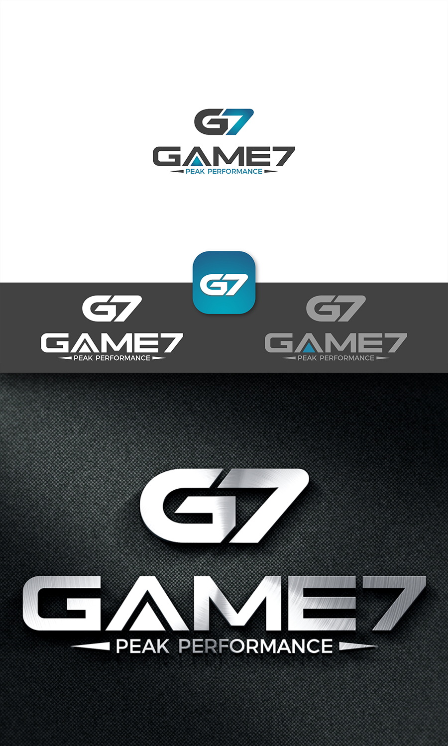 Logo-Design von netbill00 für Game 7 Peak Performance | Design #16835621