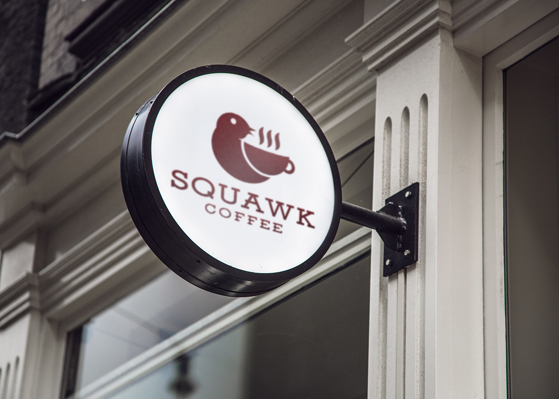 Logo Design by B.Tibéri for Squawk Coffee | Design #16675539