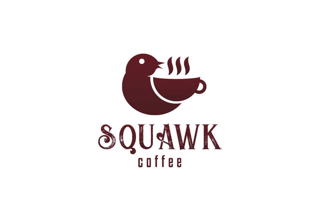 Logo Design by B.Tibéri for Squawk Coffee | Design #16675569