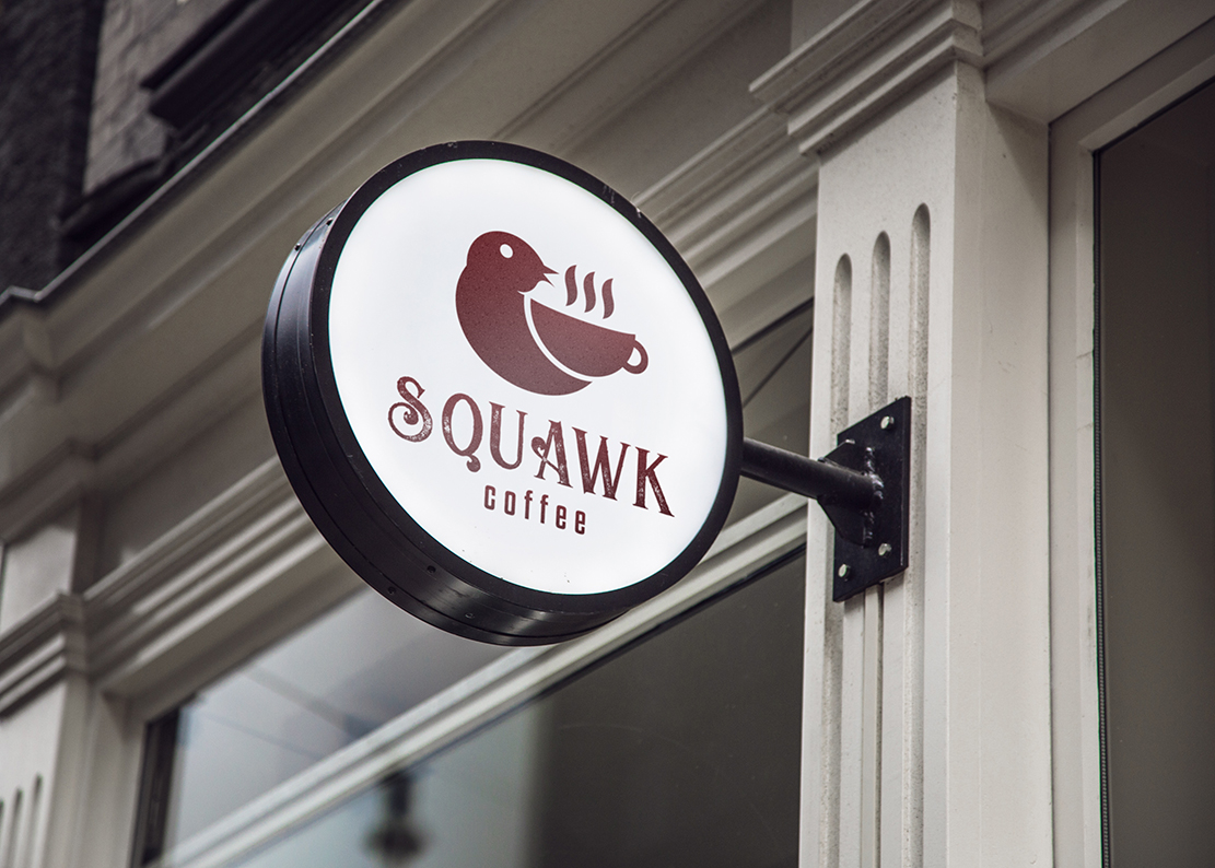 Logo Design by B.Tibéri for Squawk Coffee | Design #16675571