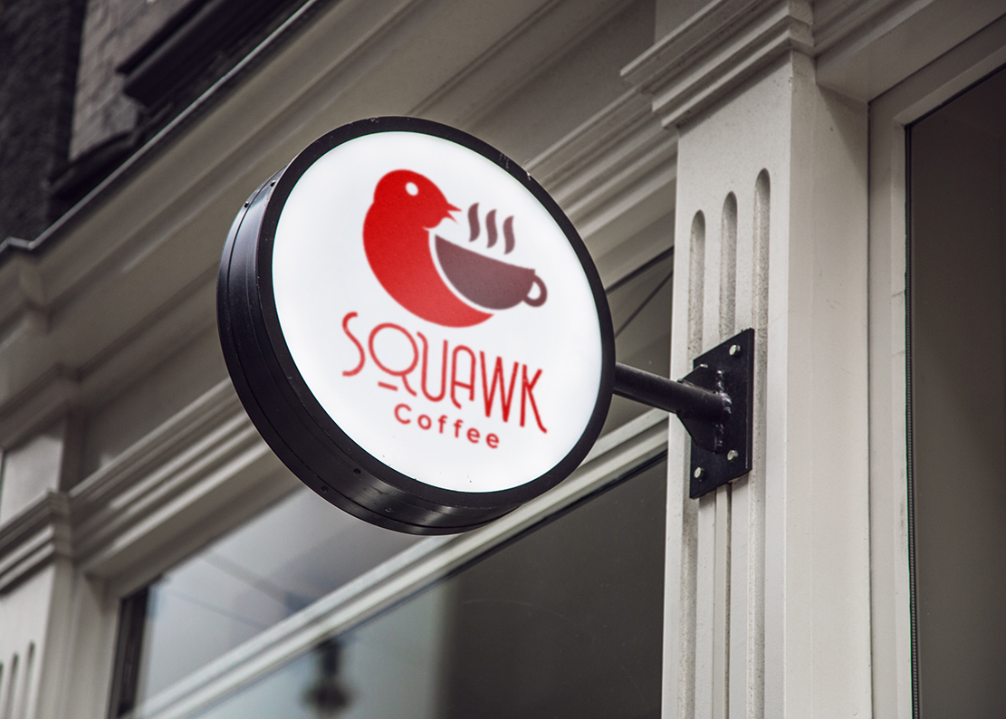 Logo Design by B.Tibéri for Squawk Coffee | Design #16675817