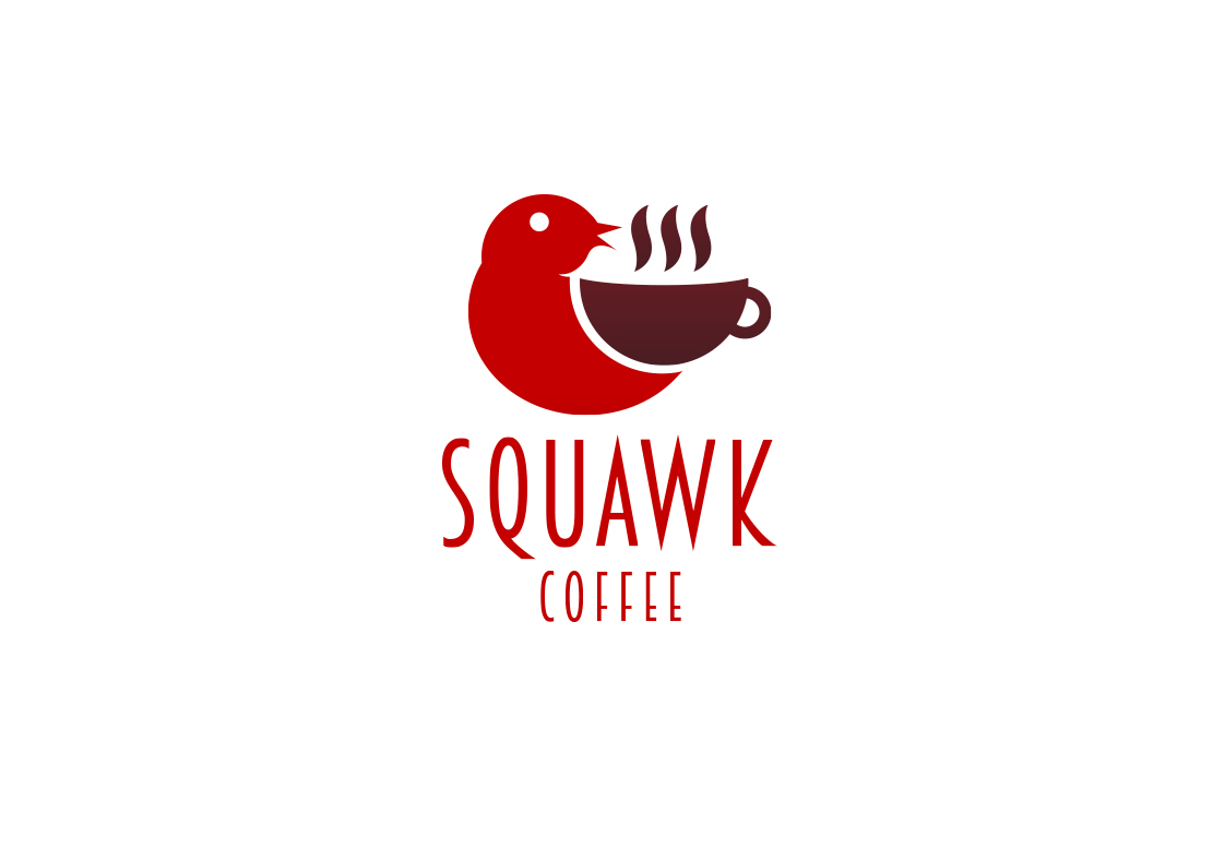 Logo Design by B.Tibéri for Squawk Coffee | Design #16675847