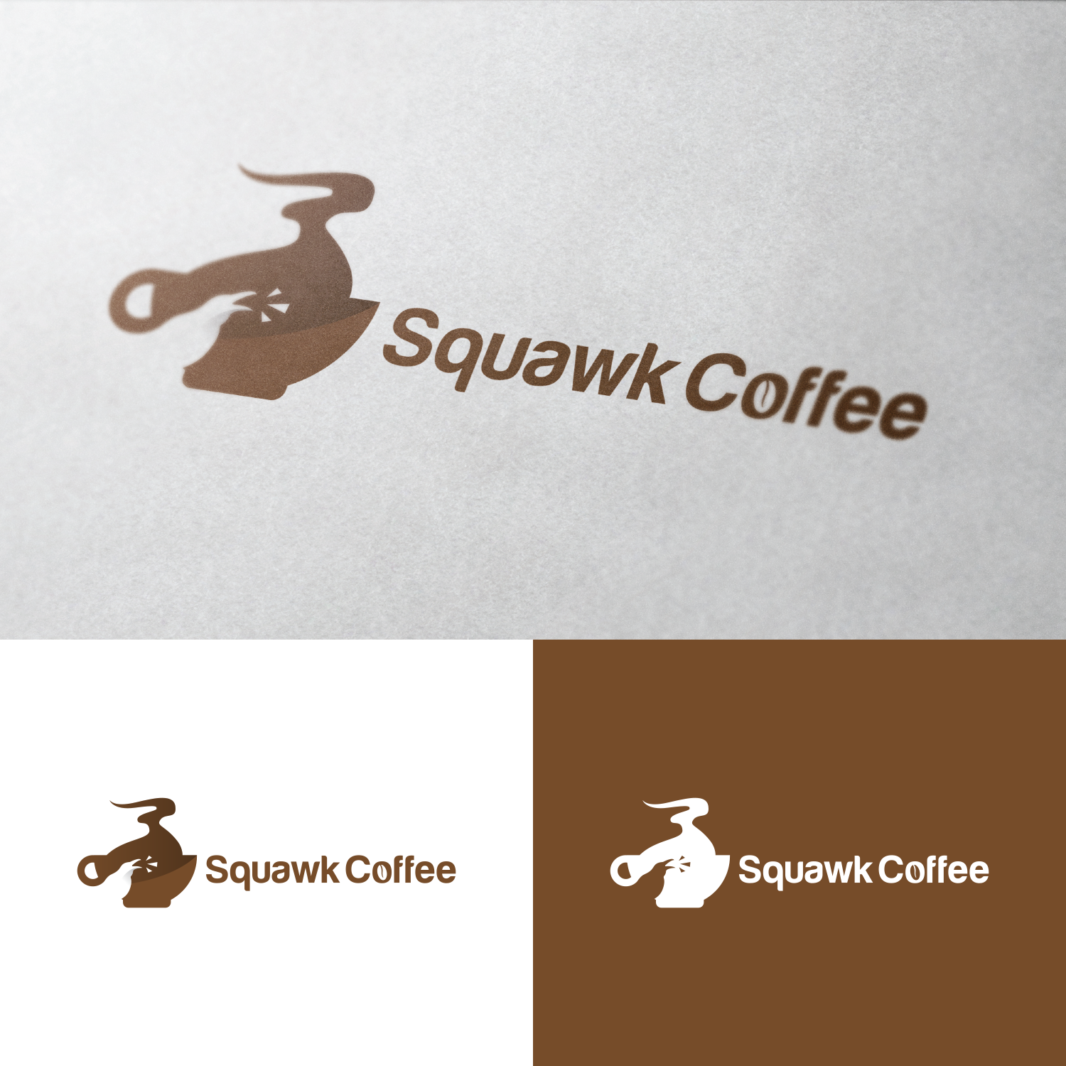 Logo Design by BRAT STUDIO for Squawk Coffee | Design #16664336