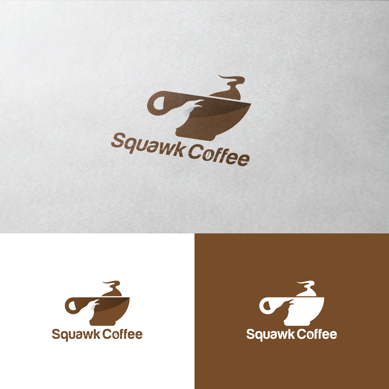 Logo Design by BRAT STUDIO for Squawk Coffee | Design #16664337