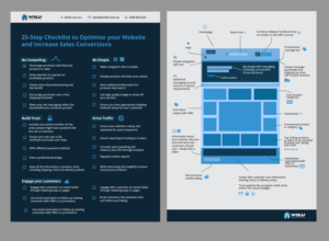 Conversion Optimisation Checklist for eCommerce websites | Broschüren-Design von MNM