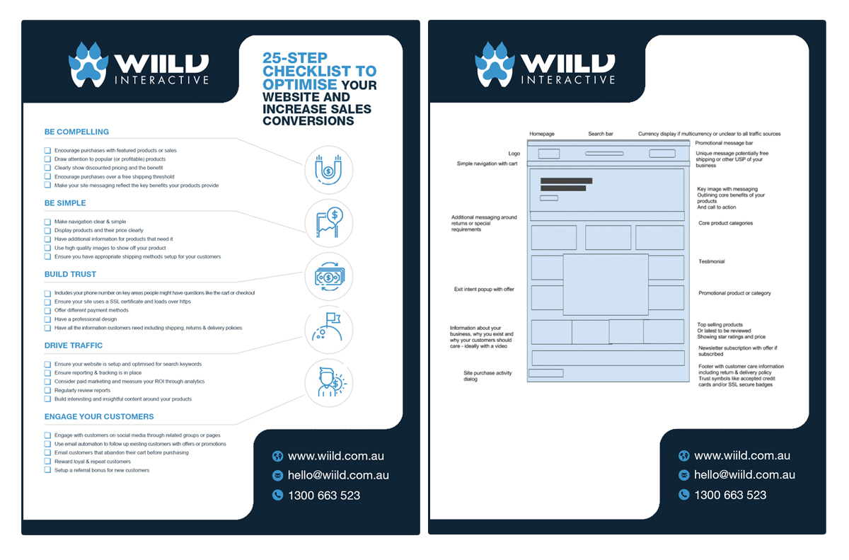 Brochure Design by MasterMind for Wiild Interactive Pty Ltd | Design #16767158
