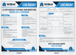 Conversion Optimisation Checklist for eCommerce websites | Broschüren-Design von SAI DESIGNS