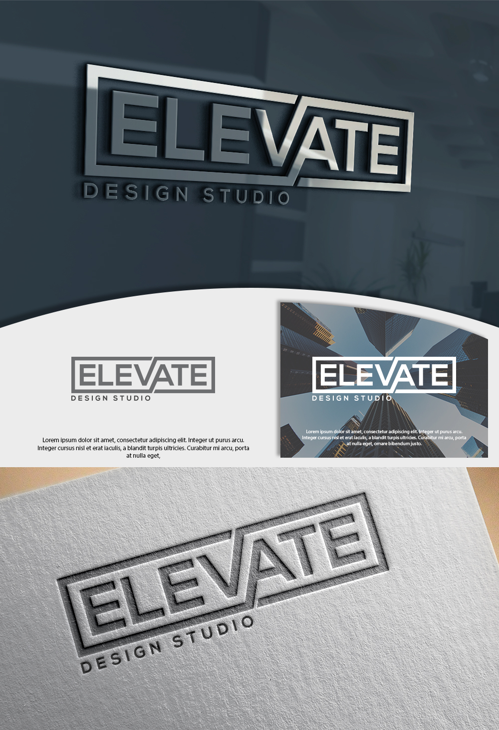 Logo Design by Renewable for Elevate Design Studio | Design #16664694