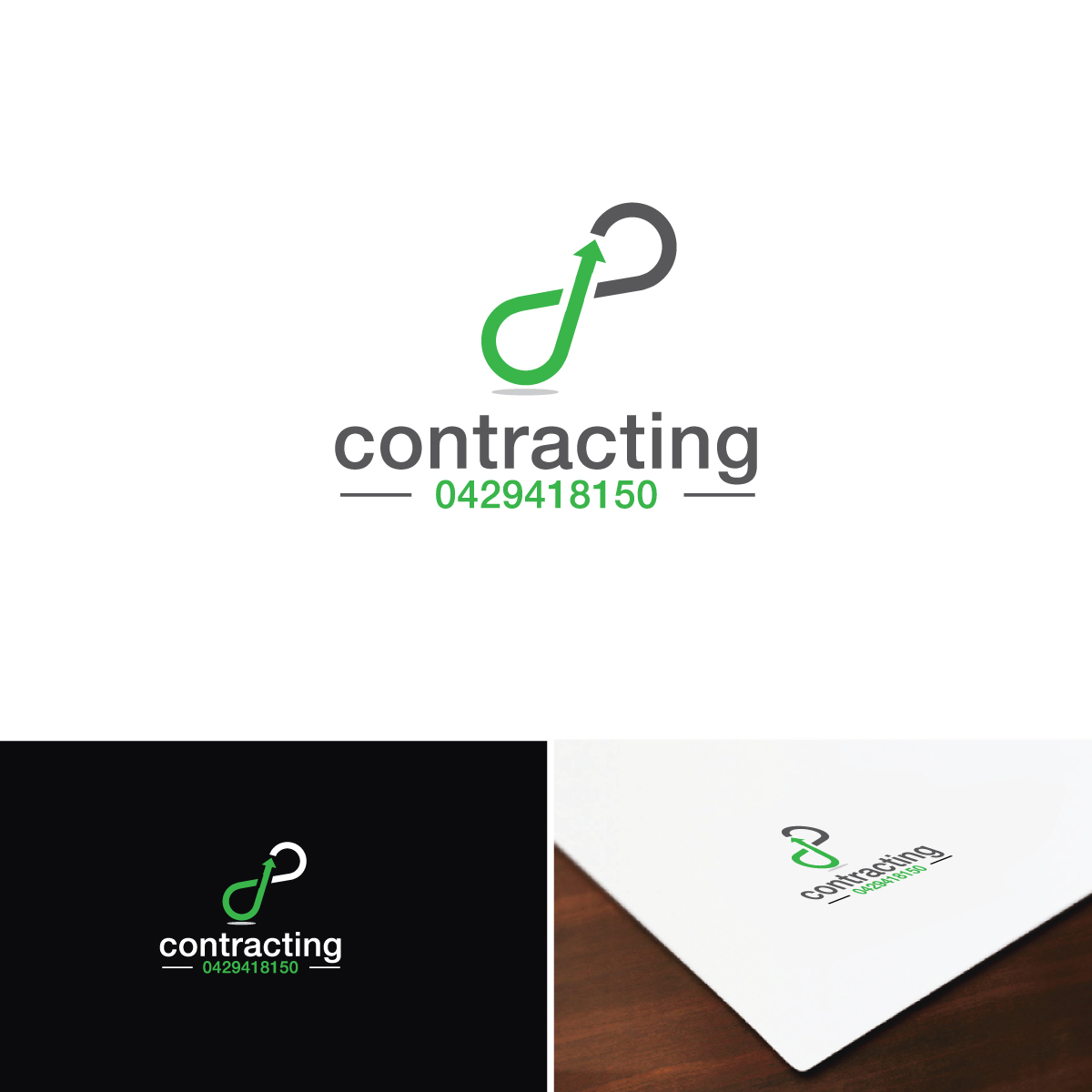 Logo Design by e-graphics for Figure eight contracting  | Design #16688516