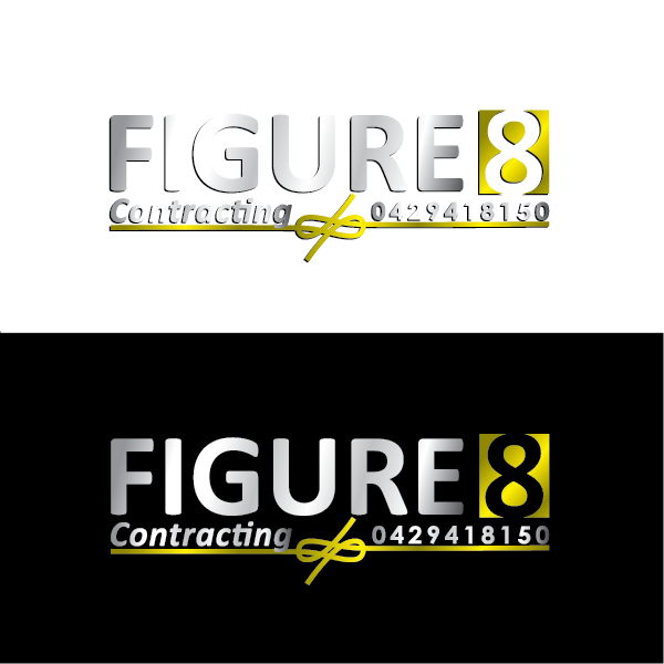 Logo Design by NATURAL SRI for Figure eight contracting  | Design #16755374