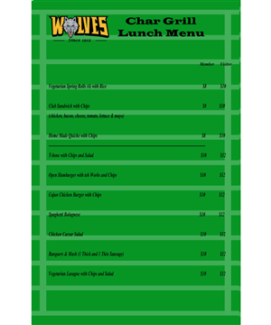 Menu Design by Cheryl Hall Designs for this project | Design: #2702702