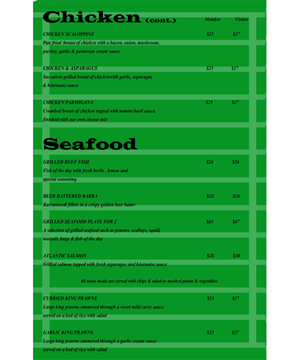 Menu Design by Cheryl Hall Designs for this project | Design: #2702709