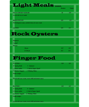 Menu Design by Cheryl Hall Designs for this project | Design: #2702753
