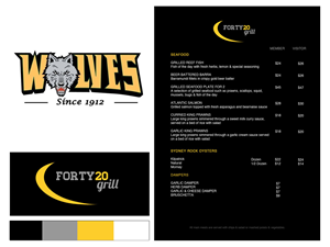 Menu Design by Fen for this project | Design #2698760