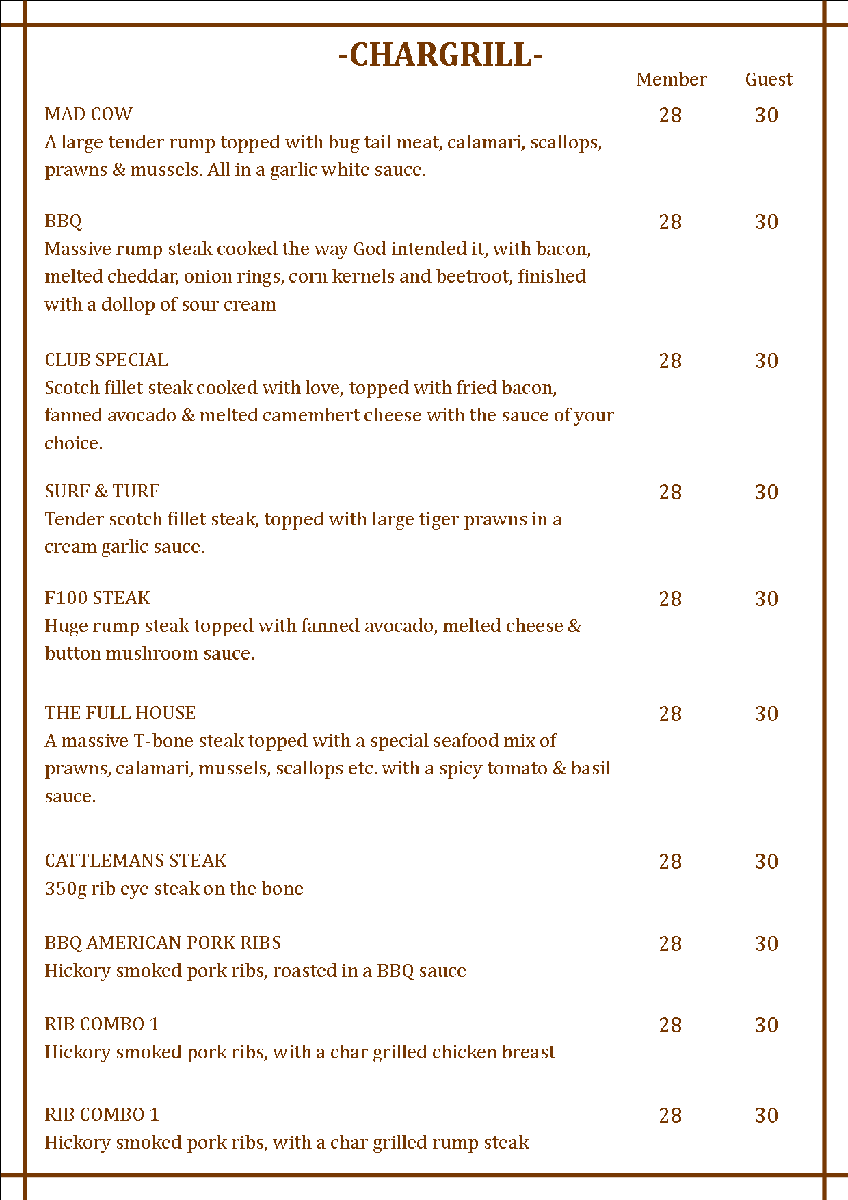 Menü-Design von tom.lee für dieses Projekt | Design #2675744