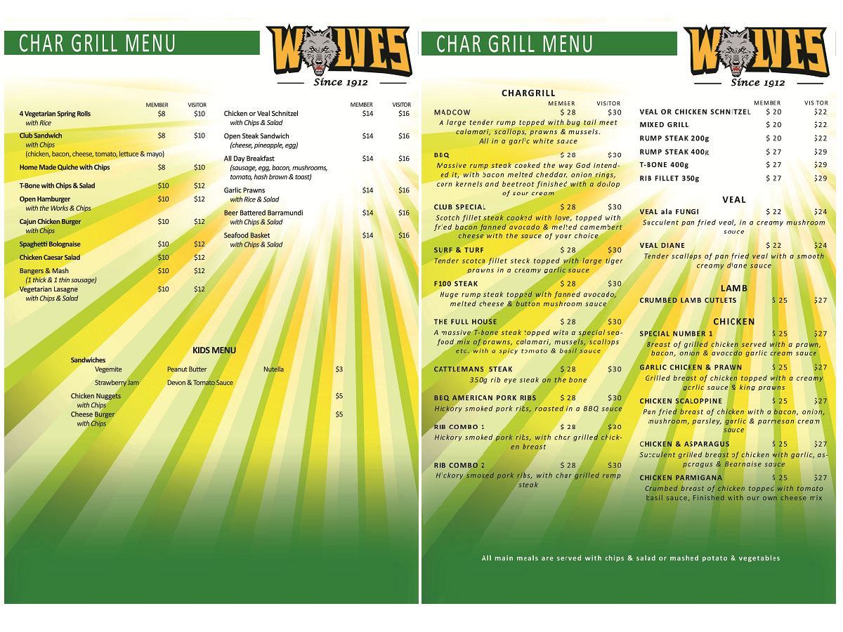 Menu Design by OZdigital for this project | Design #2674298