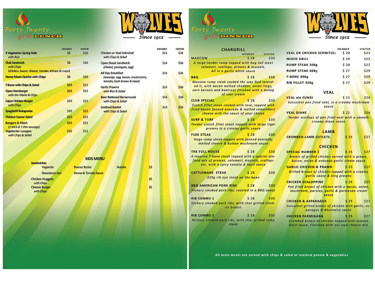 Menu Design by OZdigital for this project | Design #2690040