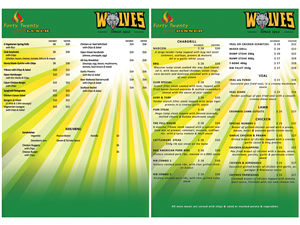 Menu Design by OZdigital for this project | Design #2690046