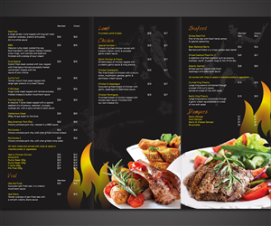 lunch and dinne(al a carte) menus | Design de Menu par Monsterish