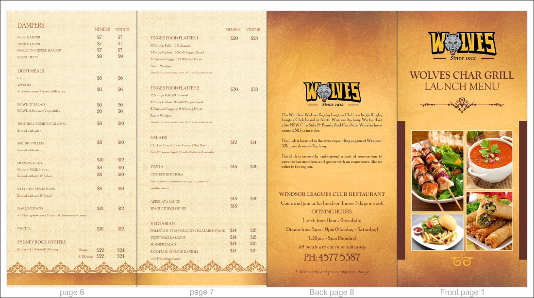 Menu Design by Savitra for this project | Design #2667137