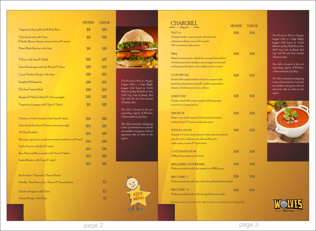 Menu Design by Savitra for this project | Design #2667797