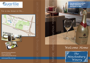 Rental brochure for The Minchinbury Winery | Brochure Design by TedAtkinson