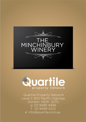 Rental brochure for The Minchinbury Winery | Brochure Design by JCR