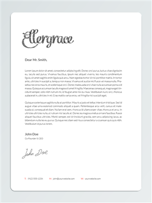 Letterhead Design by Michalien for this project | Design: #2711396