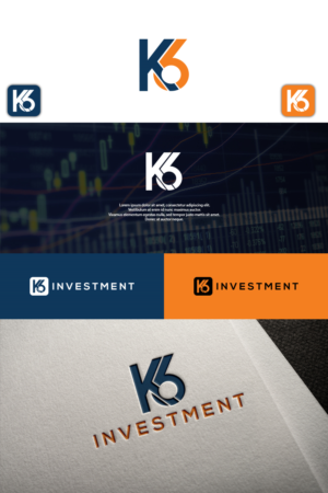 We need two versions: 'K6' and 'K6 Investments'. | Logo Design by Kiran