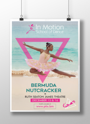 Beach Themed Bermuda Nutcracker Dance Poster | Poster-Design von ecorokerz
