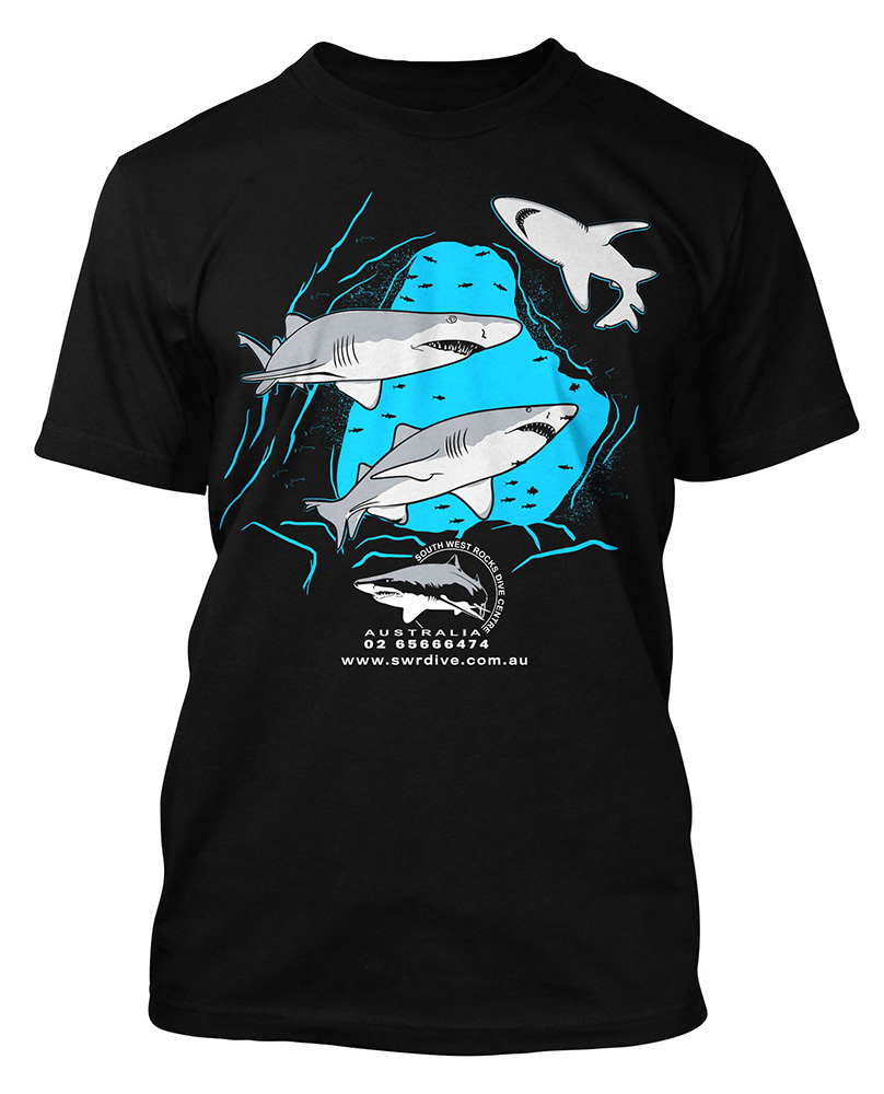 Design de T-shirt par 777SKY pour SWR DIVE CENTRE | Design #17623541