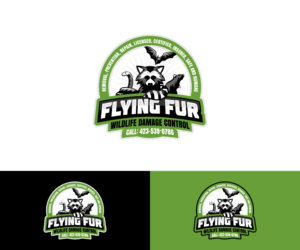 Flying Fur Wildlife Damage Control. Removal, Prevention, Repair. Licensed, Certified, Insured. Safe and Humane. | Design de Logo par VGB