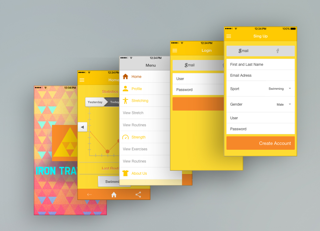 App Design by maquinariacreativa for IronTraveler | Design #16731584