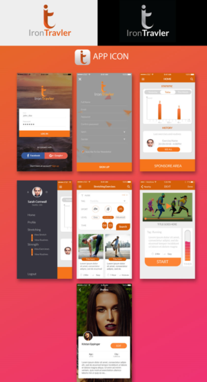 App Design by Oudib for IronTraveler | Design #16732524