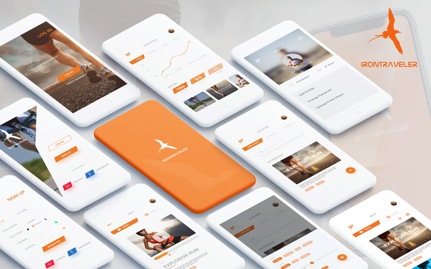 App Design by AppGeek for IronTraveler | Design #16764798