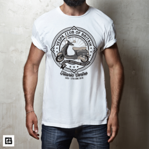 Vespa World Days 2018 The Largest Gathering of Vespa Scooters in the World | T-shirt Design by Barney Stinson