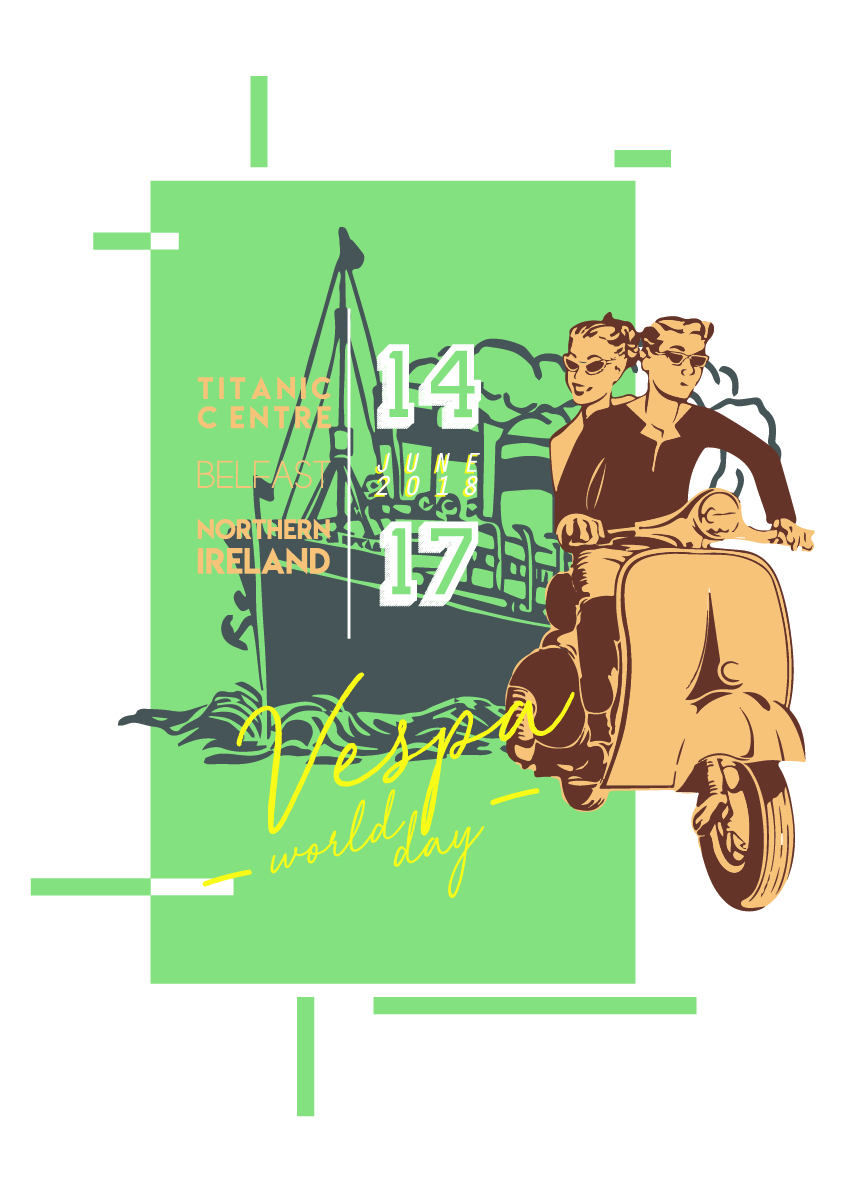 Design de T-shirt par Thanh Duong GK pour The Vespa Club of Britain | Design #17086550
