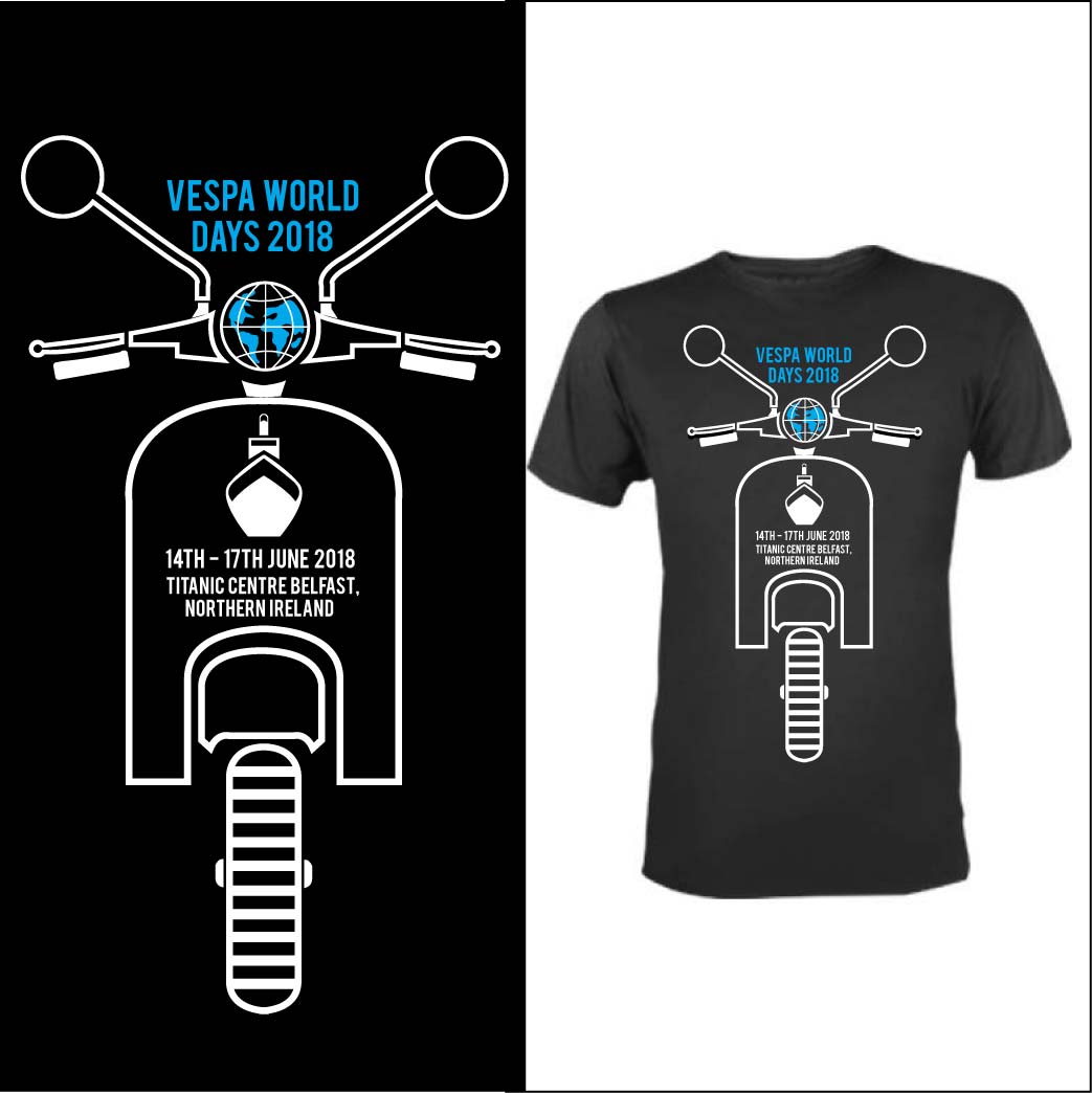 Diseño de Camiseta por 75-R-P-Z para The Vespa Club of Britain | Diseño #17198519