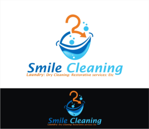Smile Cleaning: Laundry: Dry Cleaning: Restorative services: Etc | Logo Design by Soul Light