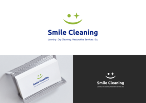 Smile Cleaning: Laundry: Dry Cleaning: Restorative services: Etc | Logo Design by rafaeldsgn