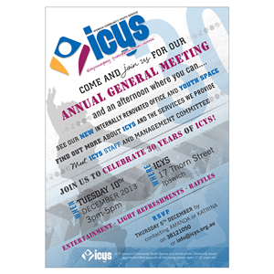 Invitation Design by Mandz for ICYS Ipswich Community Youth Service Inc. | Design: #2686758