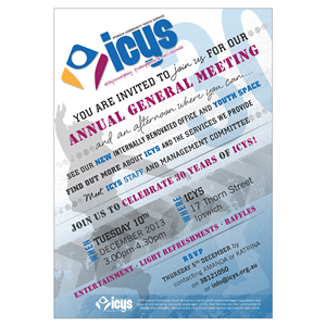 Invitation Design by Mandz for ICYS Ipswich Community Youth Service Inc. | Design #2691944