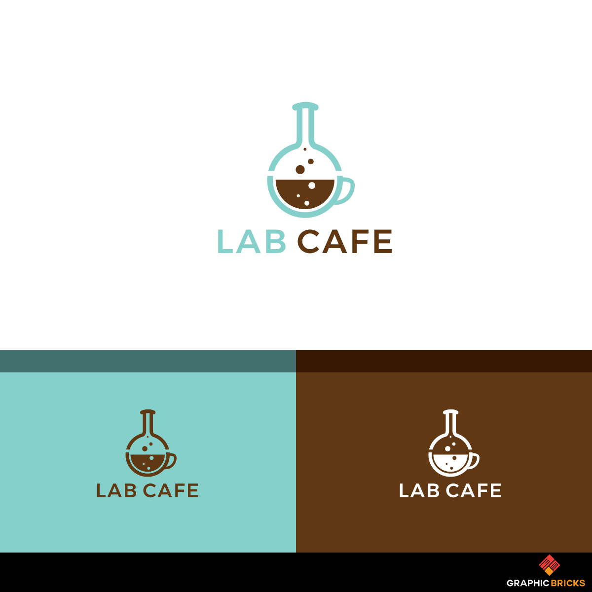Logo-Design von Graphic Bricks für LAB CAFE | Design #16696675