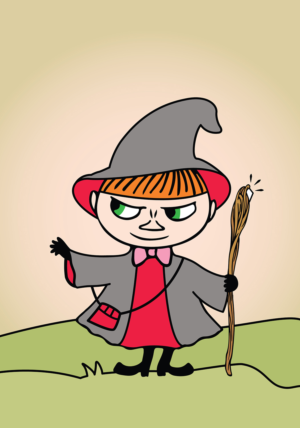 Gandalf plus Little My Moomin Illustration | Diseño Con Ilustración por RoundYellow