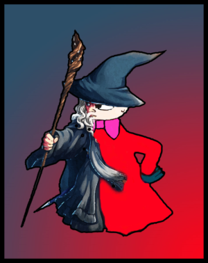 Gandalf plus Little My Moomin Illustration | Illustration Design by edge design