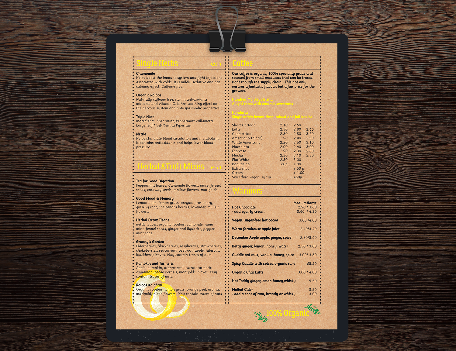 Menu Design by Iwana Ioana for Hundred Monkeys | Design #16715847