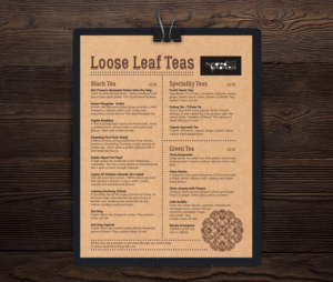Design de Menu par Iwana Ioana pour Hundred Monkeys | Design : #16730094