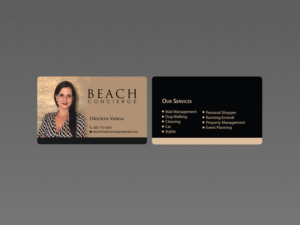 Visitenkarten-Design von Creations Box 2015 für Beach Concierge  | Design: #16729548