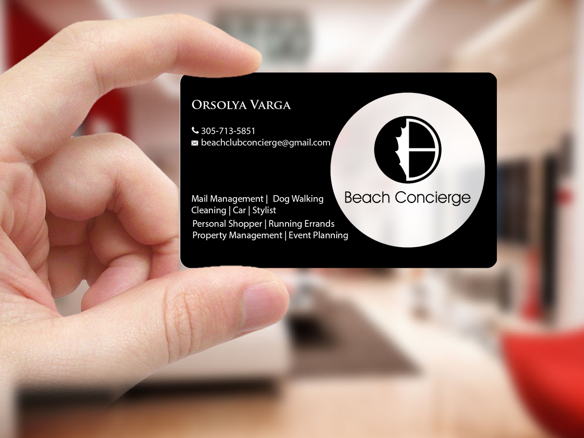 Visitenkarten-Design von Creations Box 2015 für Beach Concierge  | Design #16729550